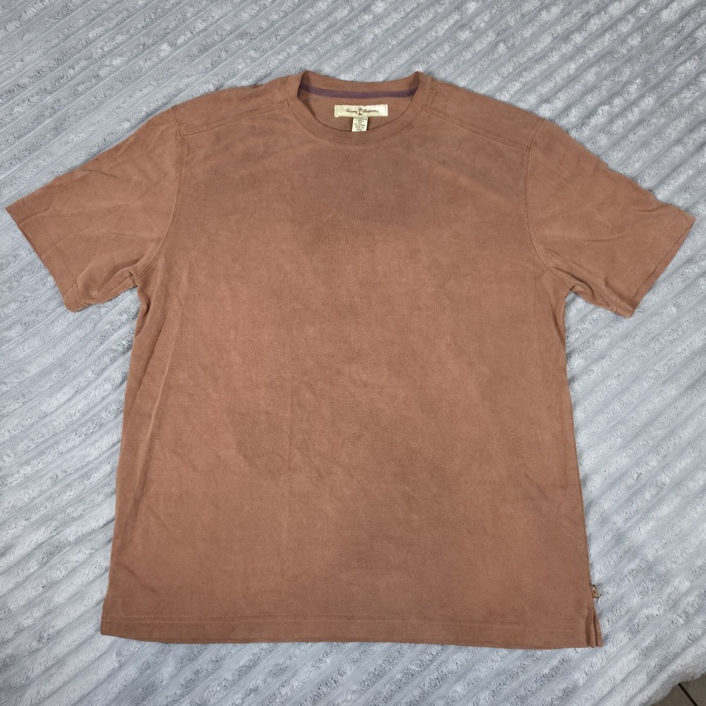Tommy Bahama Summer Mens size Large Brown/Copper Crewneck